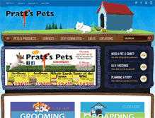 Tablet Screenshot of prattspets.com